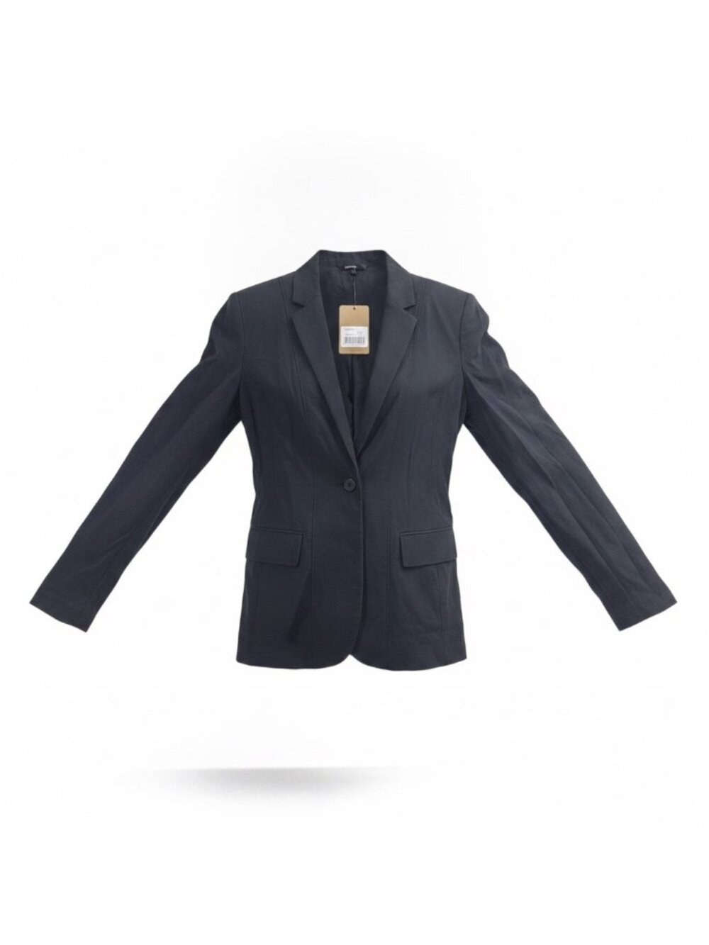 Eddie Bauer Womens Black Blazer UPF 50+ Lightweight Size 10